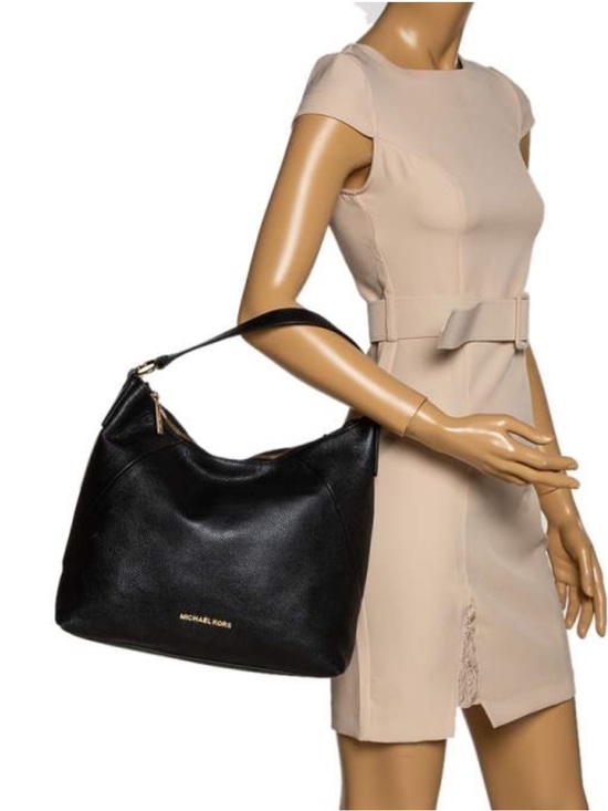 Michael Kors Handbags - Michael Kors Black Leather Hobo Bag and Wallet
